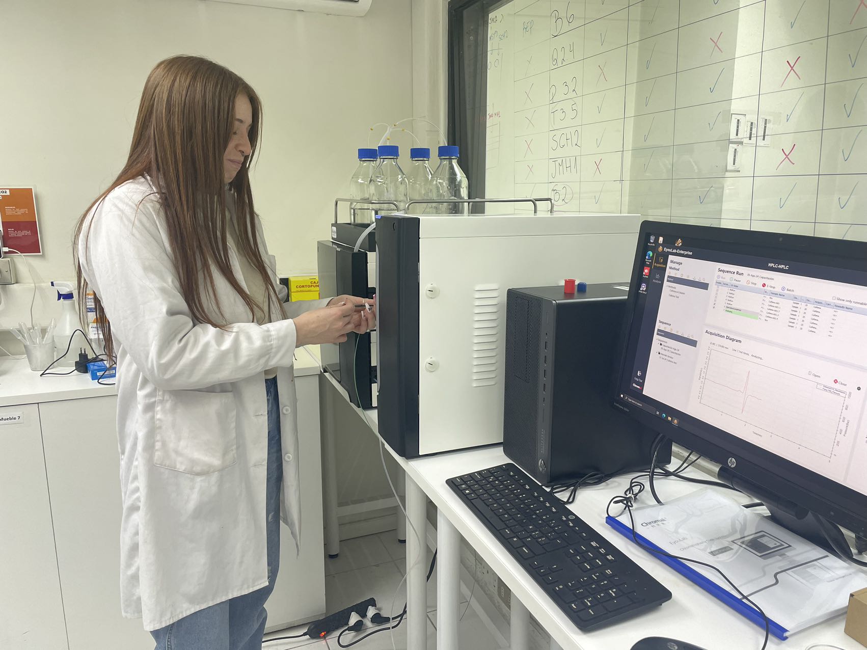 The first HPLC installed in Chile